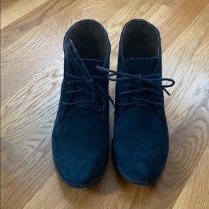 White Mountain Blue Suede Booties. Size 7.5